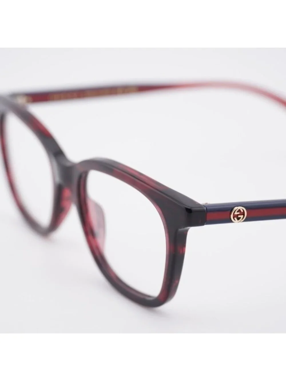 Gucci GG1864O 003 Eyeglasses Red Havana 50mm Square Frame - Picture 3 of 12